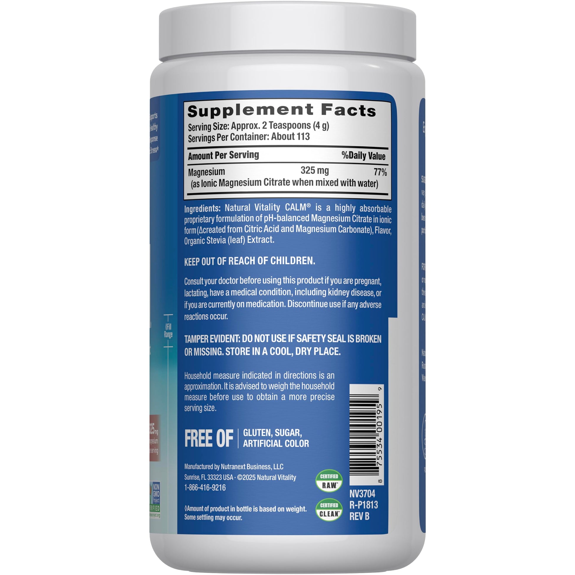 Buy now Natural Vitality Calm Magnesium 16 oz Powder | Relaxing Drink Mix | Cherry Flavored Supplement | 325mg Per Serving | Non-GMO, Gluten-Free & Vegan at indiglob india
