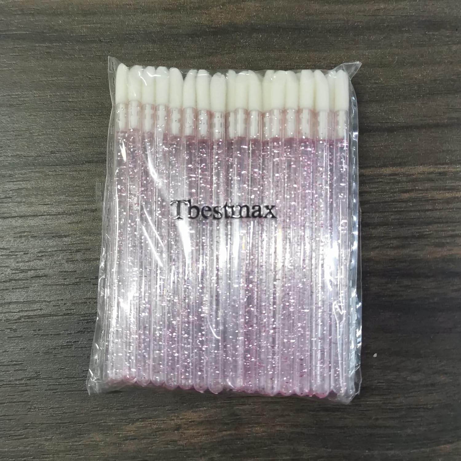 100 Disposable Lip Brushes, Lipstick Applicator, Lip Gloss Wands Pink Tbestmax - My Store