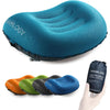 TREKOLOGY Ultralight Inflatable Camping Travel Pillow - ALUFT 2.0 Compressible, Compact, Comfortable, Ergonomic Inflating Pillows for Neck & Lumbar Support While Camp, Hiking, Backpacking - Teal Blue