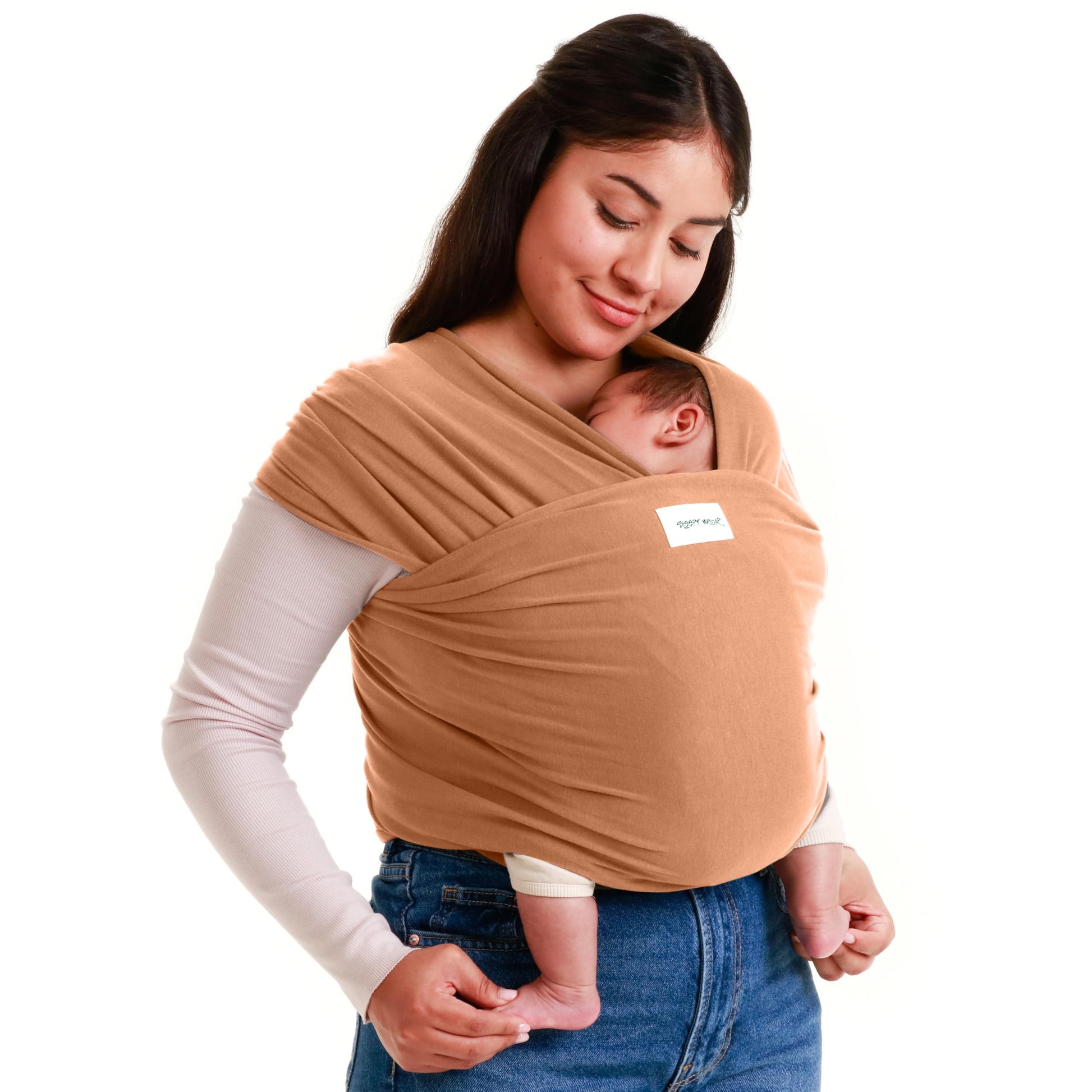 Buy now Sleepy Wrap Stretchy Ergonomic Baby Carrier Sling for Newborns to Toddlers - Hands-Free Lightweight Baby Wrap 7-35 lbs (Dark Gray) at indiglob india