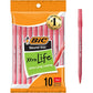 BIC Round Stic Xtra Life Ballpoint Pen with 1.0 mm Medium Point and Consistent Ink Flow, 60-Count in Blue Ink