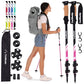 Buy now TrailBuddy Trekking Poles – Lightweight 7075 Aluminum Hiking Poles for Women, Men & Seniors – Collapsible or Foldable Walking Sticks for Travel, Trails & Balance at indiglob india