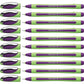 Schneider Xpress Premium Fineliner, 0.8 mm Porous Point, Light Green Barrel, Blue Ink, Box of 10 Pens (190003)