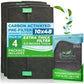 Breathe Naturally Universal Cut to Fit Carbon Activated Air Filter - Replacement Charcoal Filters - Pre Filter Carbon Sheet for Air Purifier, Vent Filters & More - Made in USA (Pack of 1, 16x48)
