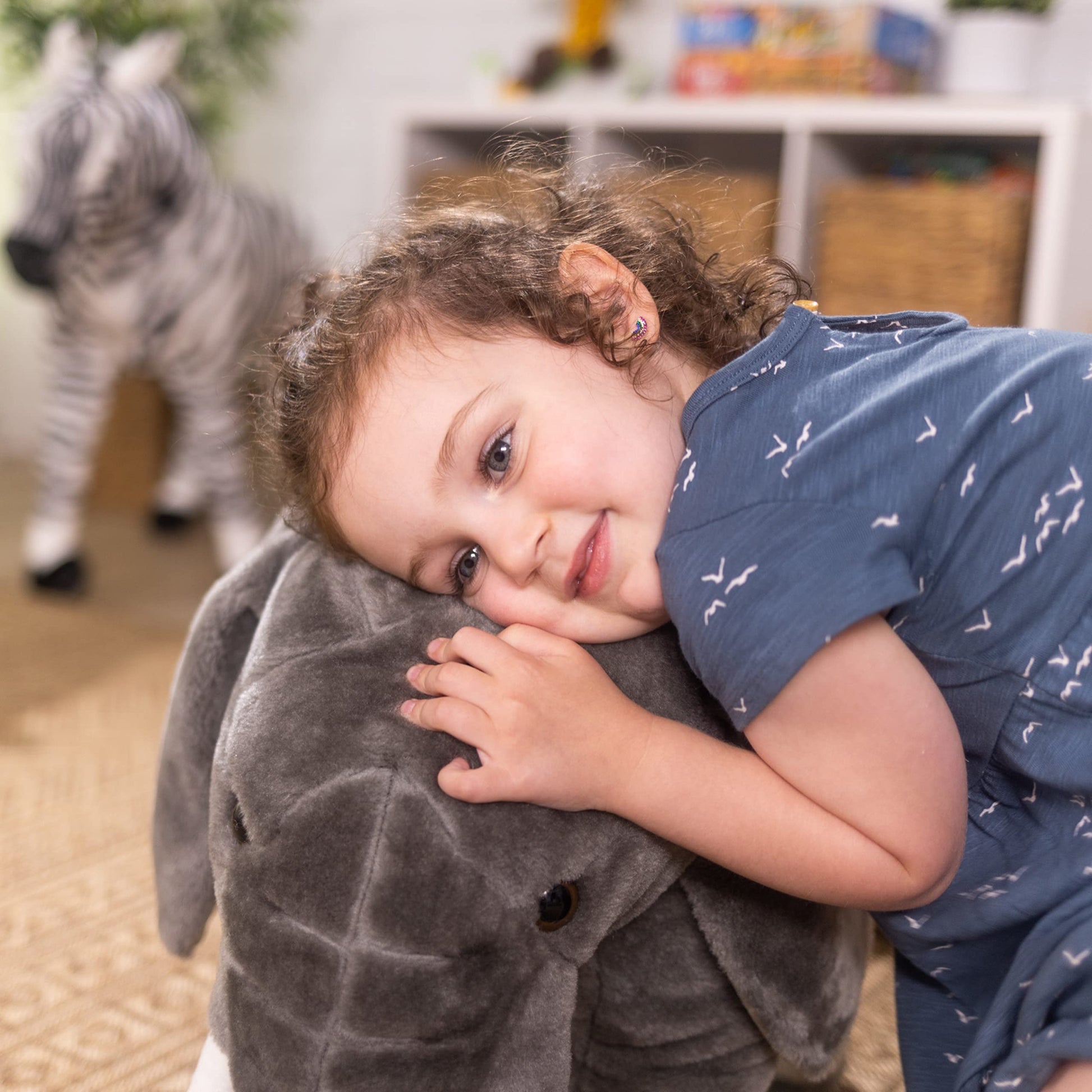 Buy now Melissa & Doug Giant Elephant - Lifelike Stuffed Animal (Over 3 feet Long) at indiglob india