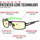 GUNNAR - Premium Gaming and Computer Glasses - Blocks 65% Blue Light - RPG Razer Edition, Onyx, Amber Tint
