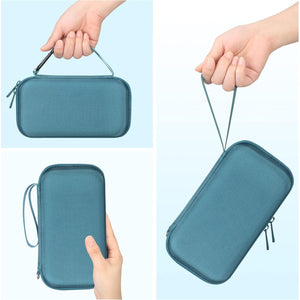 BOVKE Hard Travel Speaker Case for Bose New SoundLink Flex Speaker (2nd Gen) / Bose SoundLink Flex Bluetooth Portable Speaker, Extra Mesh Pocket for Bose Speaker Charger, Charging Cables, Stone Blue