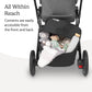 Buy now UPPAbaby Basket Cover for Cruz V2 and V3 Strollers - Protects and Conceals Belongings - Easy Attachment and Access - Water-Resistant Material at indiglob india