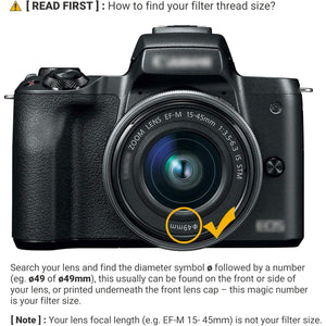 JJC 49mm ND Filter ND2-2000 VND Variable Neutral Density Fader for Canon EOS R100 R50 R10 with RF-S 18-45mm Kit Lens,for Canon EOS M50 M6 Mark II M5 M200 with EF-M 15-45mm Kit Lens & Other 49mm Lenses