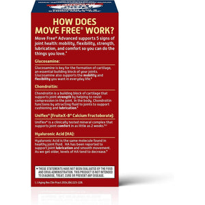 Move Free Triple Strength Glucosamine Chondroitin and Hyaluronic Acid Joint Supplement, 80 Count
