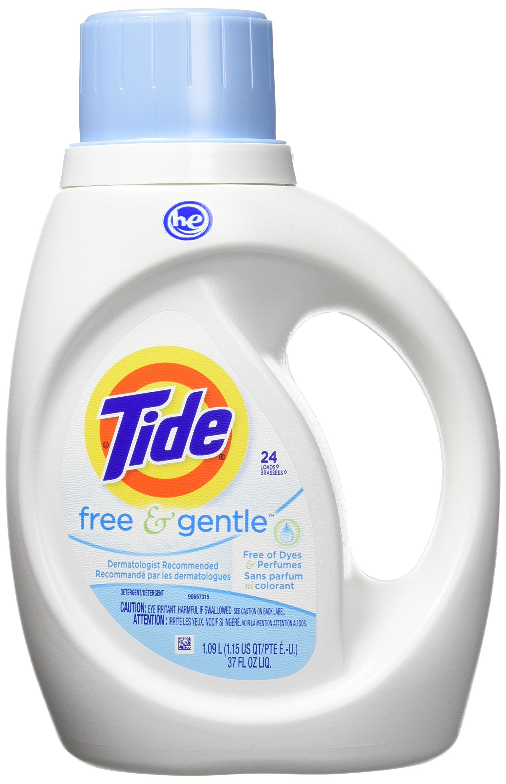 Buy now Tide Free & Gentle Liquid Laundry Detergent, Unscented, 1.47 L (32 Loads) at indiglob india