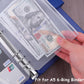 Antner 12PCS A5 Binder Pockets 6 Holes Budget Cash Envelopes for Budgeting, Clear Zipper Folders Planner Inserts Loose Leaf Bags Binder, Waterproof PVC Document Pouch Filing