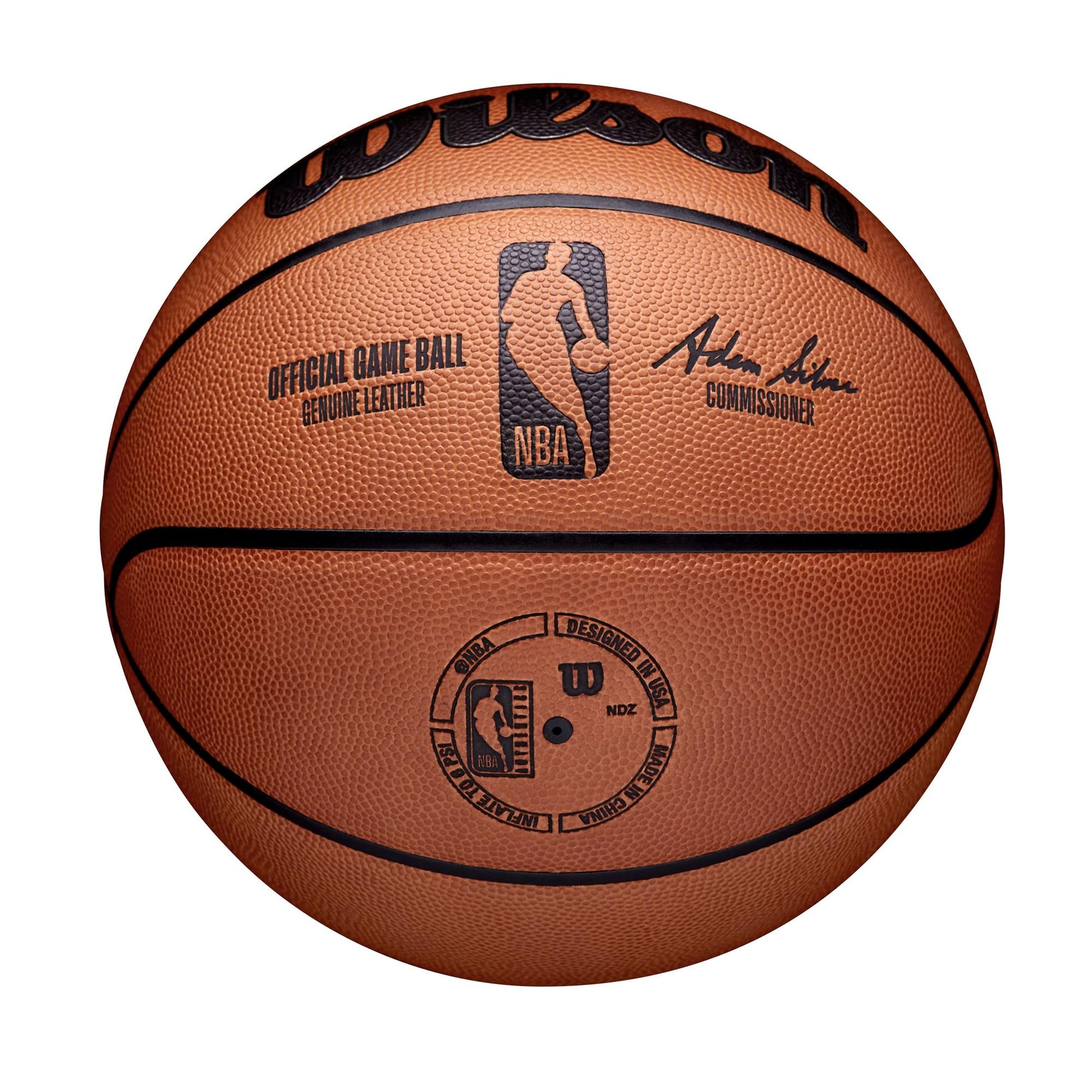 Buy now Wilson NBA Official Game Basketball - Brown, Size 7-29.5" at indiglob india