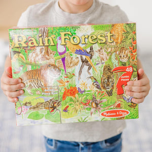 Melissa & Doug Rainforest Floor Puzzle, 48 pc Jumbo Jigsaw Puzzle, Educational Screen Free Activity for Toddler, Preschoolers and Kids Ages 3+ (2 x 3 Feet) - FSC Certified