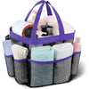 Attmu Mesh Shower Caddy Portable, Quick Dry Hanging Shower Tote Bag for College Dorm Room Essentials, Large Capacity Shower Caddy Dorm for Bathroom Gym Swimming - Purple