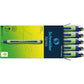 Schneider Xpress Premium Fineliner, 0.8 mm Porous Point, Light Green Barrel, Blue Ink, Box of 10 Pens (190003)