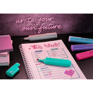 Faber-Castell Pastel Highlighters Set - 8 Chisel Tip Highlighter Pens in Assorted Pastel Colors