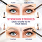 Stylia Waterproof Eyebrow Pencils For Women – Long-Lasting Microblading Supplies Brow Pencil, Perfect for Eyebrow Shaper, Filling & Defining Natural-Looking Brow - (12PC Black)