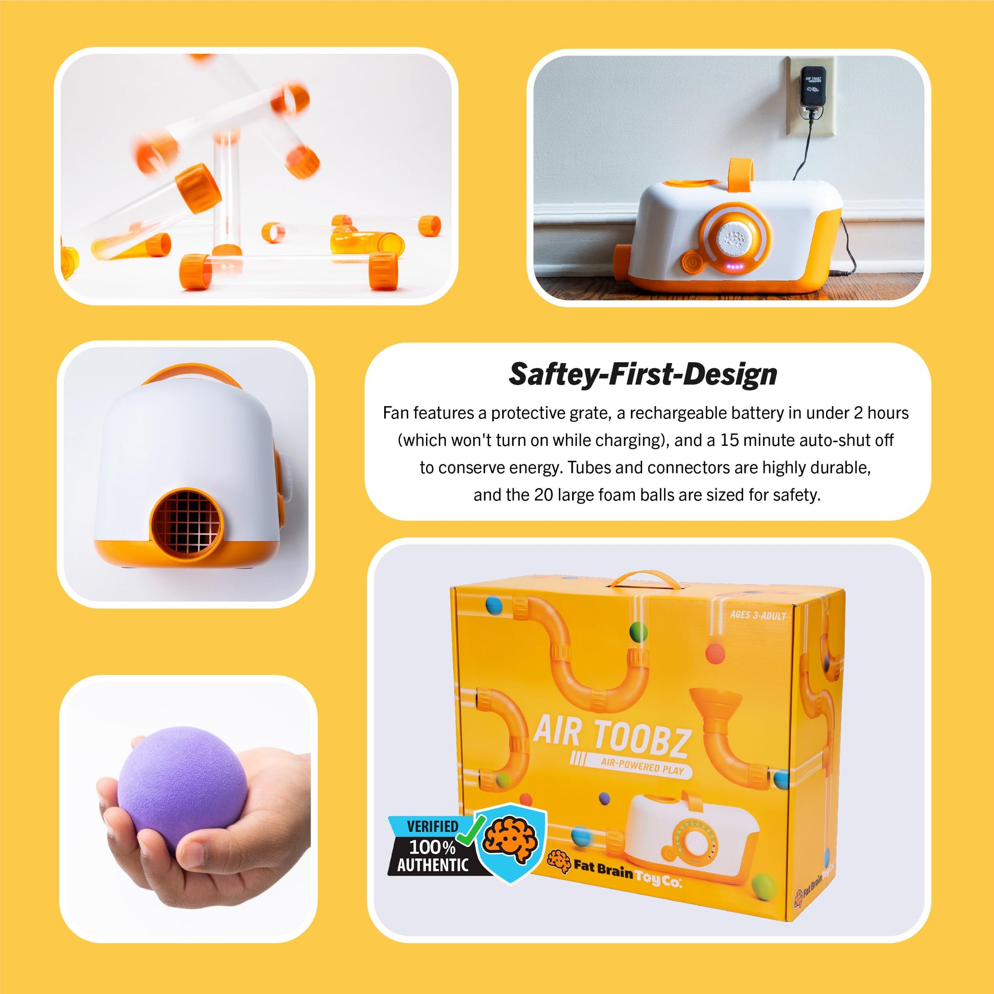 Buy now Fat Brain Toys The Original Air Toobz, Air-Powered STEM Building Toys for Kids & Teens, Kids Building Toys, STEM Toys for 3+ Year Old at indiglob india