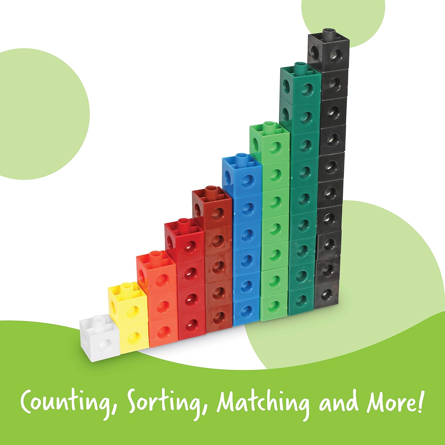 Buy now Learning Resources Snap Cubes - 100 Pieces, Ages 5+ Homeschool and Classroom Supplies, Educational Counting Toy, Math Games for Kids, Teacher Aids at indiglob india