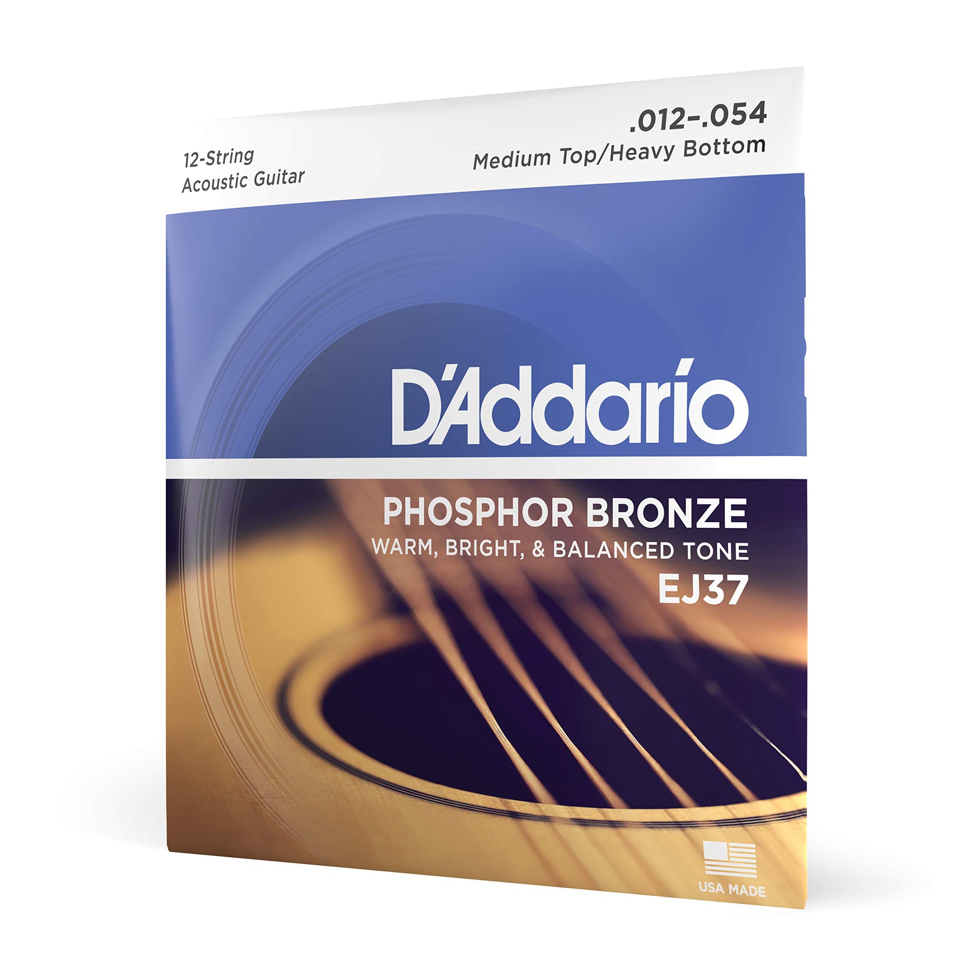 Buy now D'Addario Acoustic Guitar Strings, Phosphor Bronze, EJ42, Resophonic Medium Gauge 16-56, 6-String Set, Pack of 1 at indiglob india