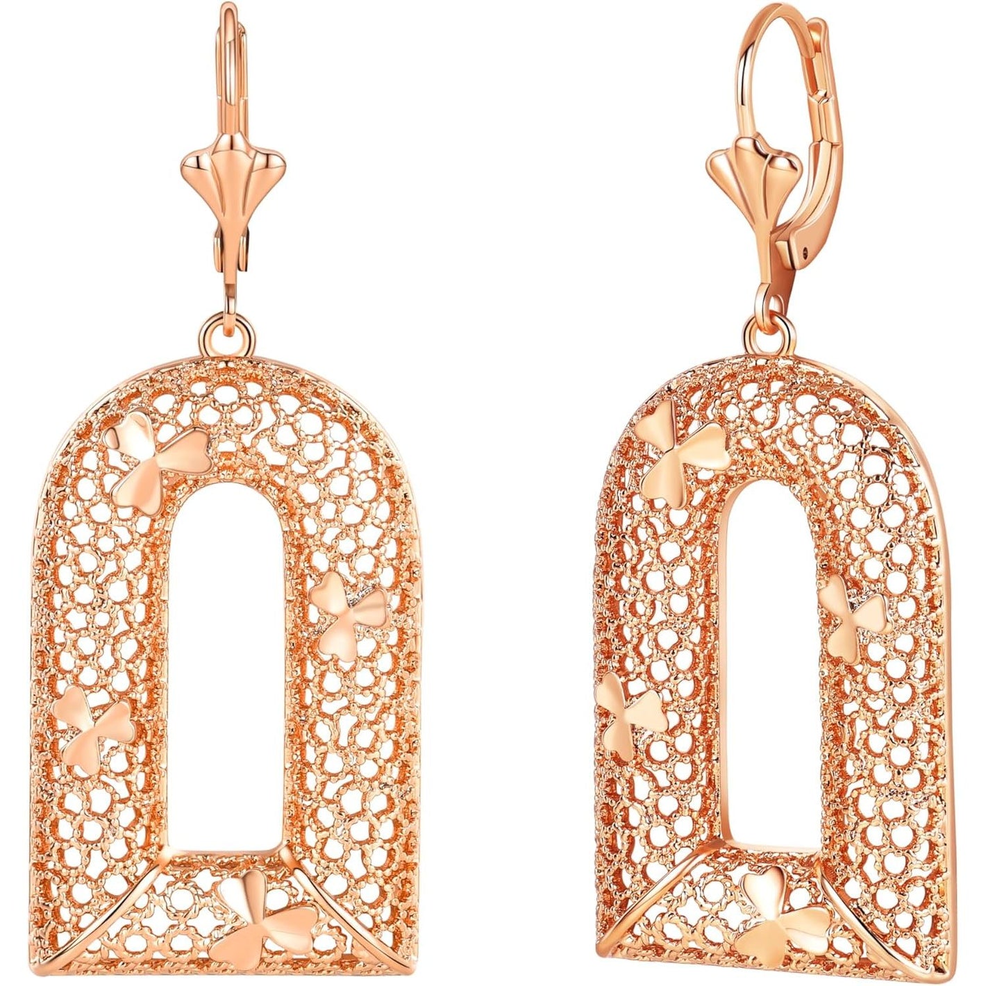 JINEAR Gold Dangle Earrings for Women, 18K Gold Filled Dainty Tiny Heart Drop Dangle Earrings Cute Small Huggie Hoop Earrings Fashion Jewelry Gift