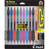 Pilot G2 Premium Gel Pens, Gel Roller Pens, Fine Point 0.7 mm Assorted Colors 10 - Assorted Colors