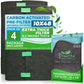 Breathe Naturally Universal Cut to Fit Carbon Activated Air Filter - Replacement Charcoal Filters - Pre Filter Carbon Sheet for Air Purifier, Vent Filters & More - Made in USA (Pack of 1, 16x48)