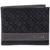 GUESS Men's Classic Bifold Wallet with Card Slots, Bill Compartment and Id Window - Black Printed