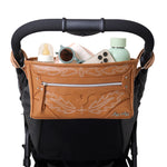 Buy now Itzy Ritzy Adjustable Stroller Caddy and Organizer Bag Featuring Front Zippered Pocket, 2 Built-In Interior Pockets & Adjustable Straps to Fit Nearly Any Stroller (Saddle) at indiglob india