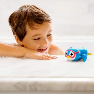 Munchkin® Wind Up Swimming Penguin Baby and Toddler Bath Toy, Blue
