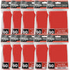 Monster Protectors Card Sleeves(300 Pack) -Small Size(64mm x 89mm) Bright Multi-Color Set of Card Protectors-Compatible with Yugioh & other Collectible TCGs & Sports Cards- Keep cards safe during play - Red 600 Pk
