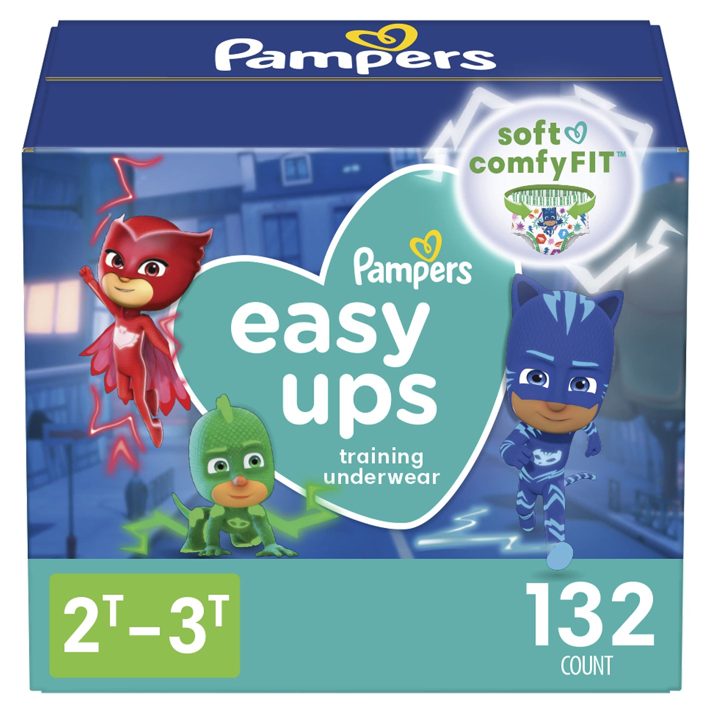 Buy now Pampers Easy Ups Boys & Girls Bluey Potty Training Pants - Size 2T-3T, 132 Count, Training Underwear (Packaging May Vary) at indiglob india