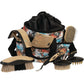 Buy now Weaver Leather Grooming Kit, Black/Beige, 65-2055-BK Bucking Bronc at indiglob india