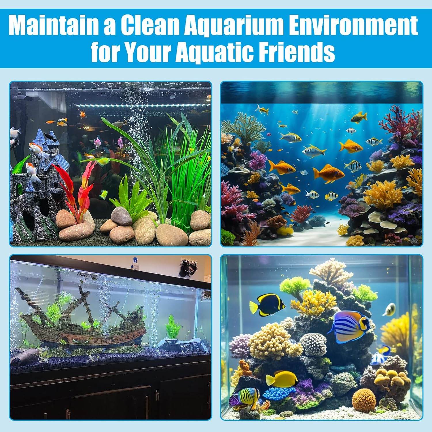 AQUANEAT Replacement Canister Filter Pads Compatible with SUNSUN HW-302 Aquarium Filter Media Sponge Floss - My Store