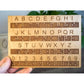 Creative Escape Rooms Made in USA - Raised Dots Braille Alphabet and Number Wood Board - Learn Braille - Tactile Montessori - Teaching Aid
