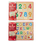 Buy now Melissa & Doug Wooden Lift & See Peg Puzzle Early Learning 2-Pack for Girls and Boys ƒ?? Alphabet, Numbers at indiglob india