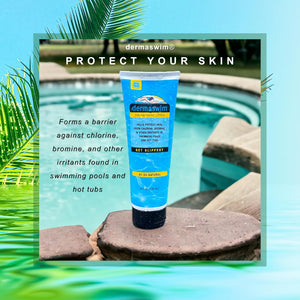 Pre-Swim Lotion for Chlorine Protection – 8 fl oz | 97.5% Natural & Paraben-Free | Vitamin-Enriched with Aloe & Green Tea | Shields & Moisturizes Skin Before Swimming in Pools or Hot Tubs