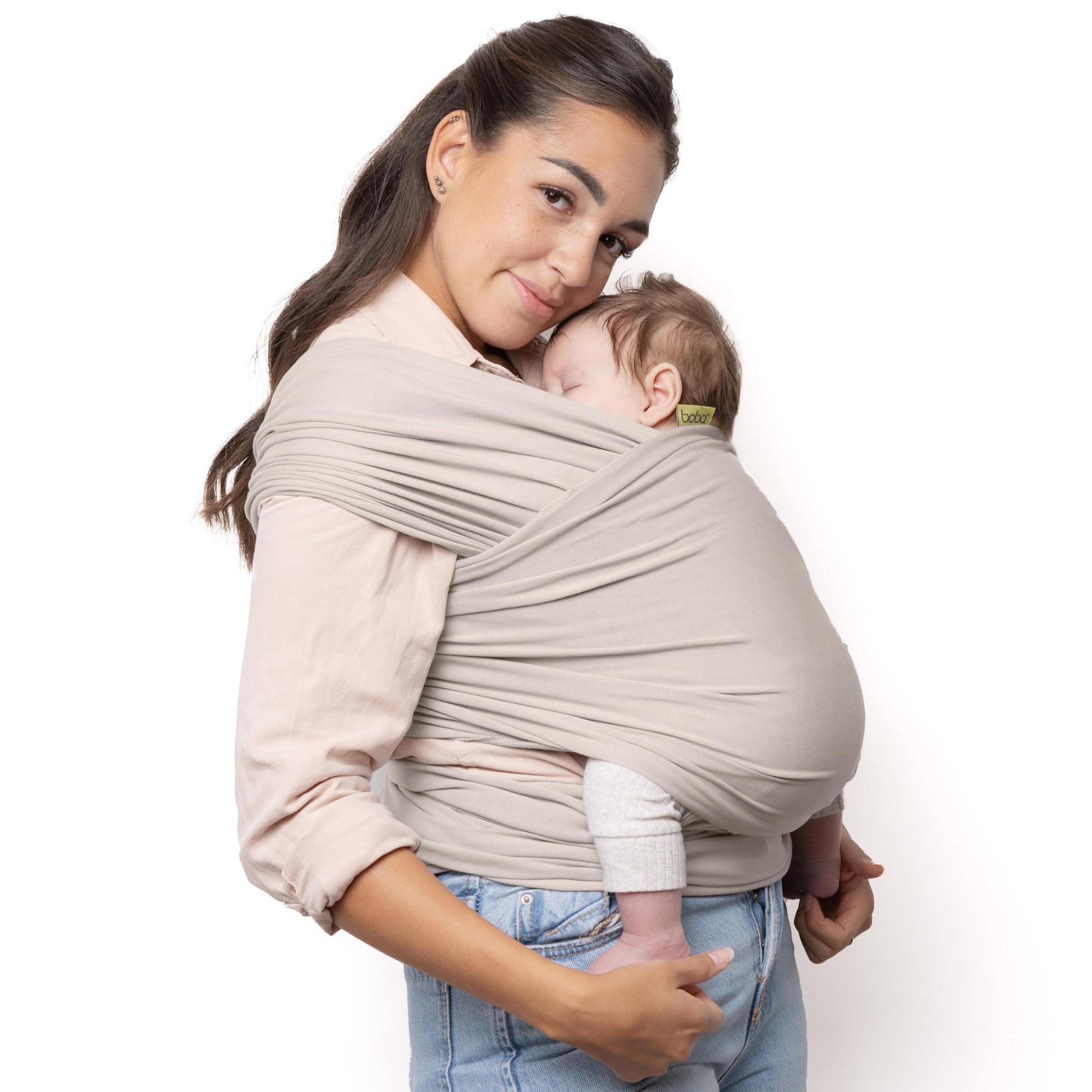 Buy now Boba Baby Wrap Carrier – Original Baby Sling Carrier for Newborns (7–35 lbs), Soft, Secure, Hands-Free & Ergonomic, Ideal for Comfortable Bonding, New Parents (Grey) at indiglob india