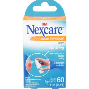 Nexcare No-Sting Liquid Bandage .61 Fluid Ounces, Clear (118-03)