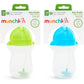 Munchkin Any Angle Weighted Toddler Straw Cups with Click Lock Lid, 10 Ounce, 2 Pack, Blue/Green