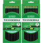 Ticonderoga Wood-Cased Pencils, Unsharpened, #2 HB Soft, Black, 12 Count