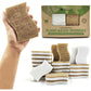 Biodegradable Natural Kitchen Sponge - Compostable Cellulose and Coconut Walnut Scrubber Sponge (12 Pack)