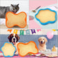 2Pcs Silicone Dog Birthday Cake Pans, Bone Shape, 8 Inch