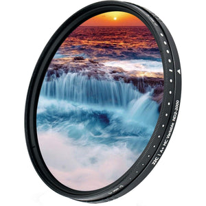 JJC 40.5mm ND Filter ND2-2000 VND Variable Neutral Density Adjustable Fader for Sony ZV-E10 II ZVE10 A7CII A7C ZV-E1 ZVE1 ZV-1F A6400 A6300 A6100 A6000 with E 16-50mm Kit Lens or FE 28-60mm Kit Lens