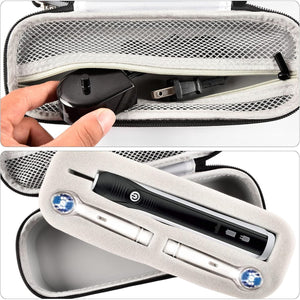 PAIYULE Electric Toothbrush Travel Case for Oral-B Pro 1000 7500 1500, Also for Philips for Sonicare ProtectiveClean 4100 1100 5100 7500 6100, Storage Holder Bag for Brush Head and Charger (Box Only)