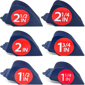 Premium XL Clipper Guards for Most Wahl Clippers, Extra Long and Sturdy #20 18 16 14 12 10 (2.5 inch, 2.25", 2", 1.75", 1.5", 1.25") Large Clipper Guide Comb Set