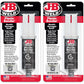J-B Weld 50139 Plastic Bonder Body Panel Adhesive and Gap Filler Syringe - Black - 25 ml
