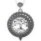 Artisan Owl Tree of Life 4x Magnifier Magnifying Glass Sliding Top Pendant Necklace, 30"