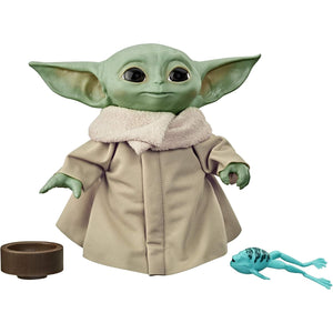 STAR WARS The Child Talking Plush Toy with Character Sounds and Accessories, The Mandalorian Toy for Kids Ages 3 and Up, Green